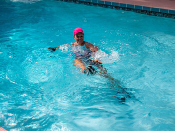 Deep water aerobics outlet exercises